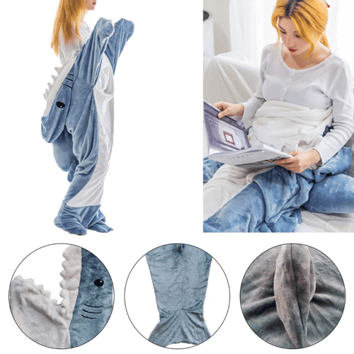 🔥 Hot Sale 49%OFF-Sharkie Comfy Blanket🦈🐋