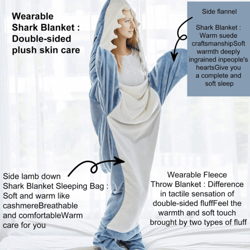 🔥 Hot Sale 49%OFF-Sharkie Comfy Blanket🦈🐋