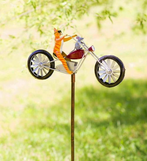 🔥Mother's Day Promotion 60%OFF-Vintage Bicycle Metal Wind Spinner
