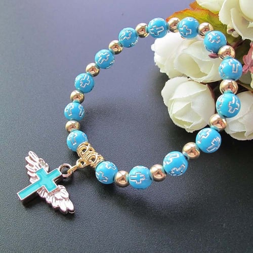 🎁2026 New Year Hot Sale🎁49% OFF🔥Angel Wing Cross Bracelet